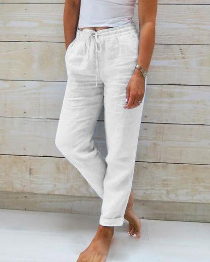 Ashley™ | Relaxed Drawstring Drape Trousers
