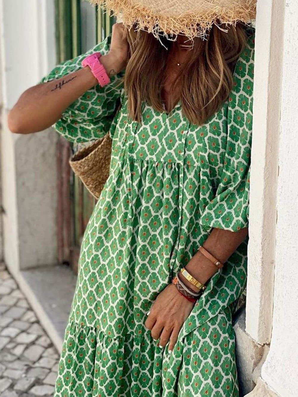 Yen™ | Bohemian Printed Maxi Dress