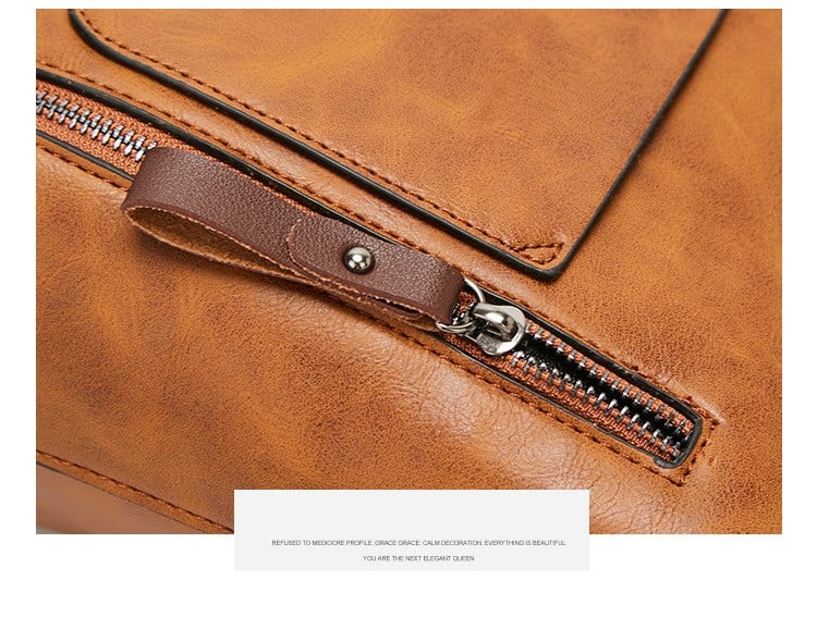 Elaine™ | Elegant Everyday Leather Shoulder Bag