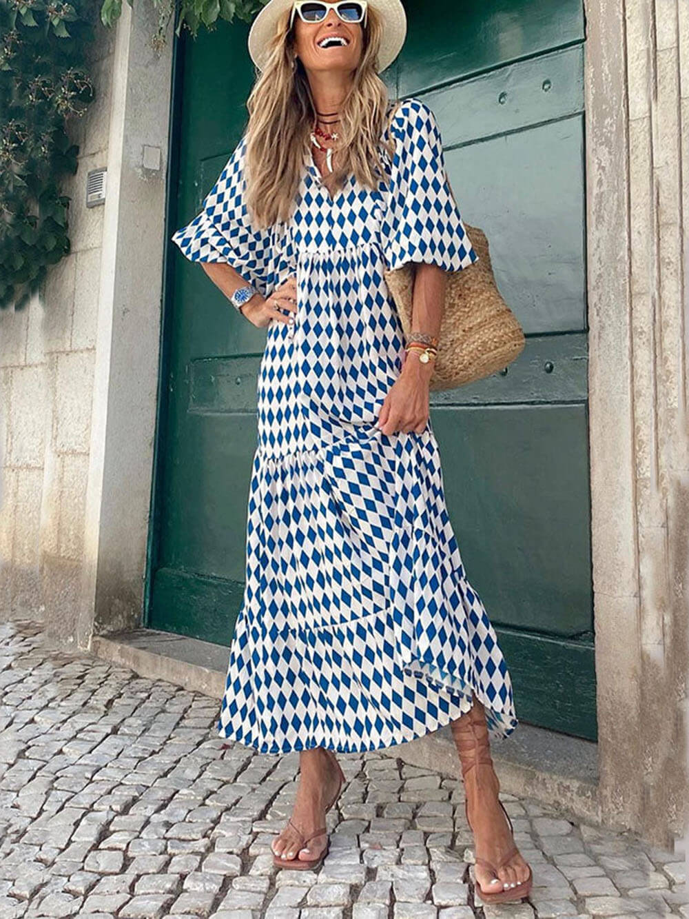 Yen™ | Bohemian Printed Maxi Dress
