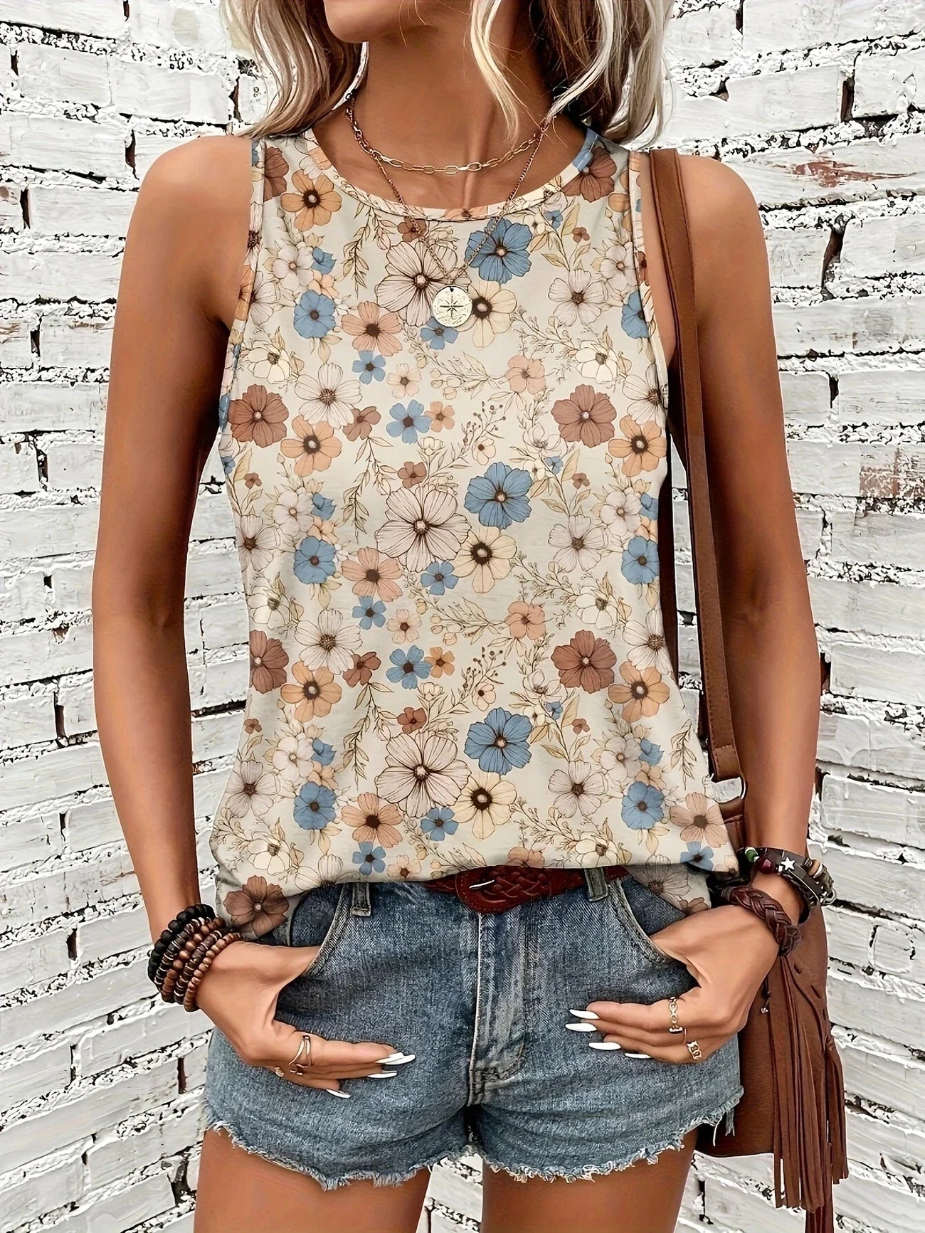 Helen™ | Breezy Floral Sleeveless Top
