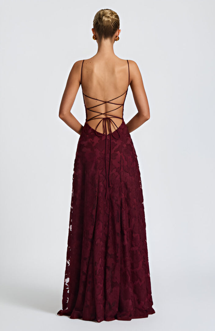Valencia™ | Lace Corset Maxi Dress