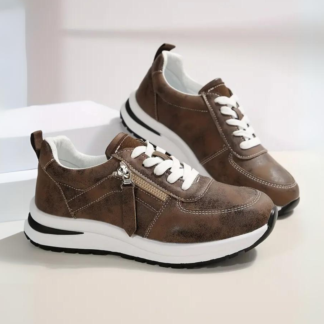 Mila™ | Elegant Comfort Zip Sneakers