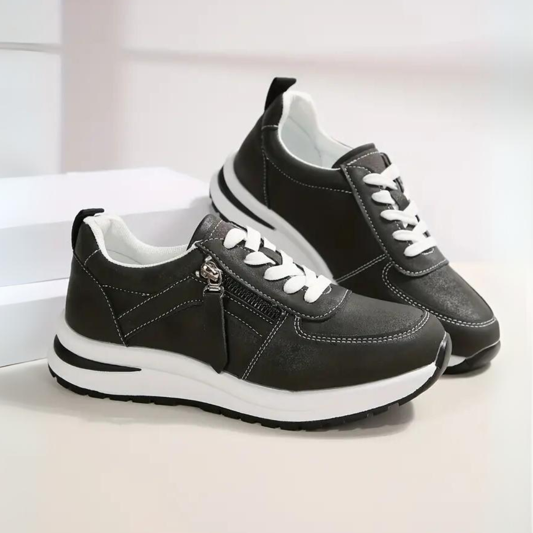 Mila™ | Elegant Comfort Zip Sneakers