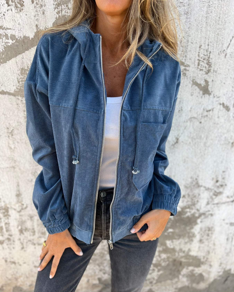 LENIA | HOODED JACKET WITH ZIPPER