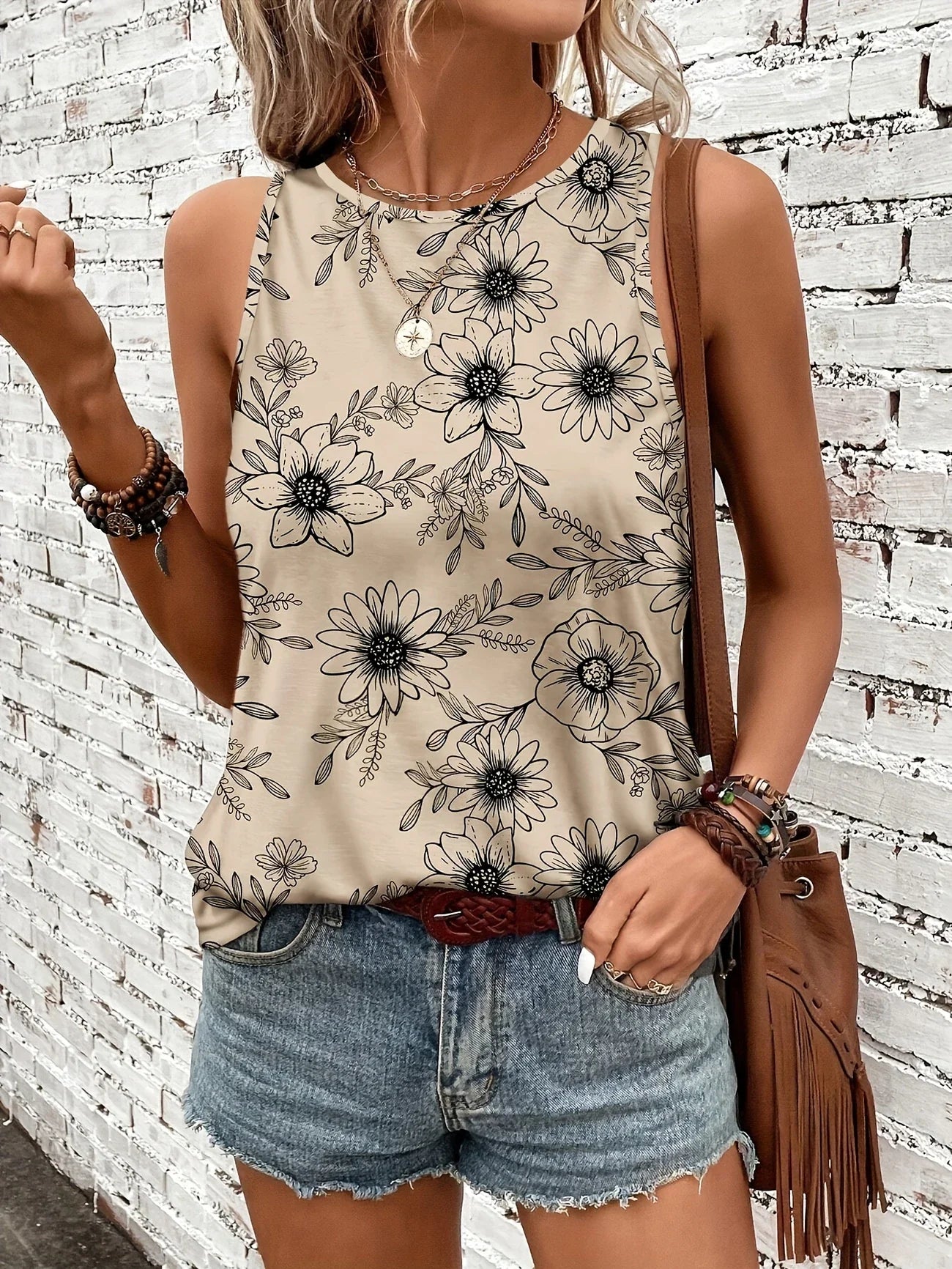 Helen™ | Breezy Floral Sleeveless Top