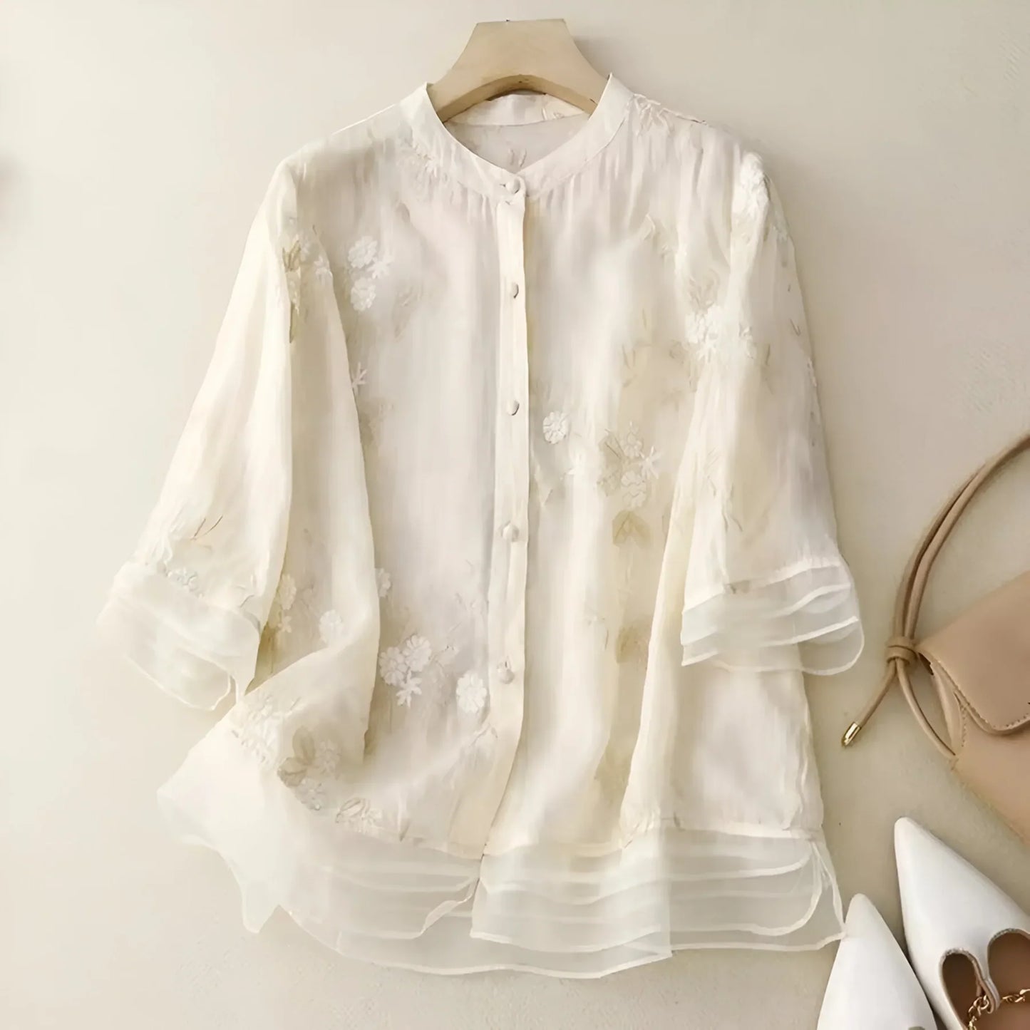 Marie | Floral Button Blouse
