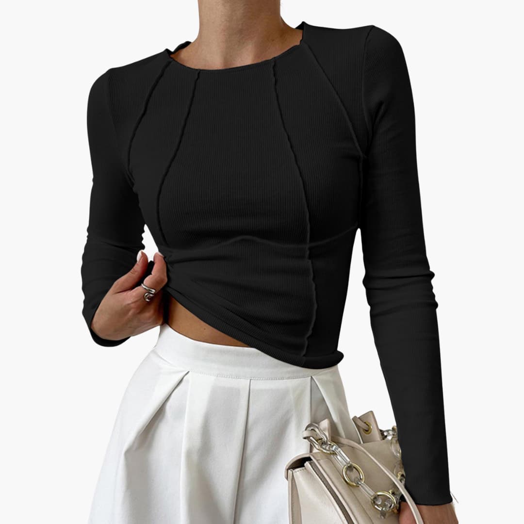 Janice™ | Chic Structured Puff-Sleeve Blouse