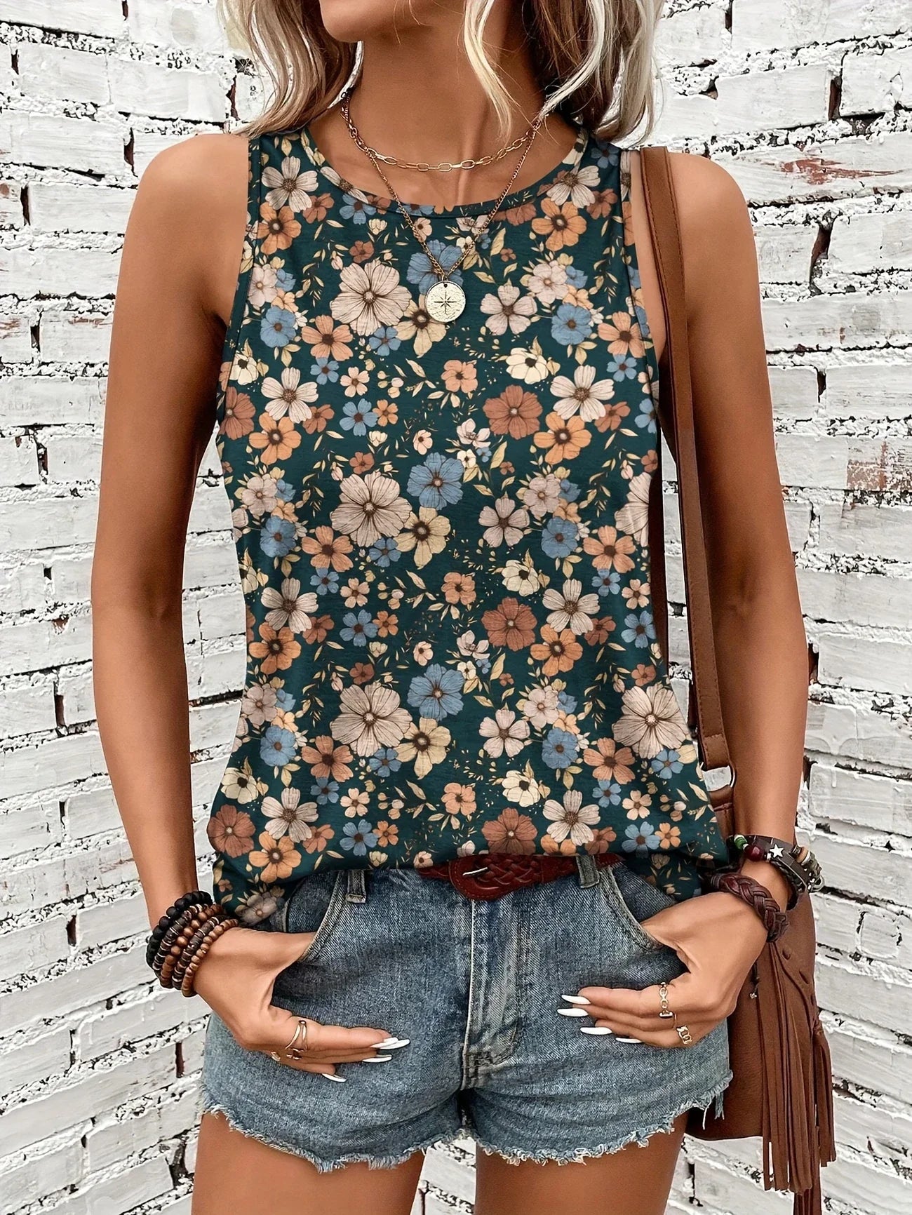 Helen™ | Breezy Floral Sleeveless Top