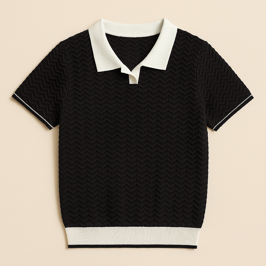 Dion™ | Elegant Textured Polo Shirt