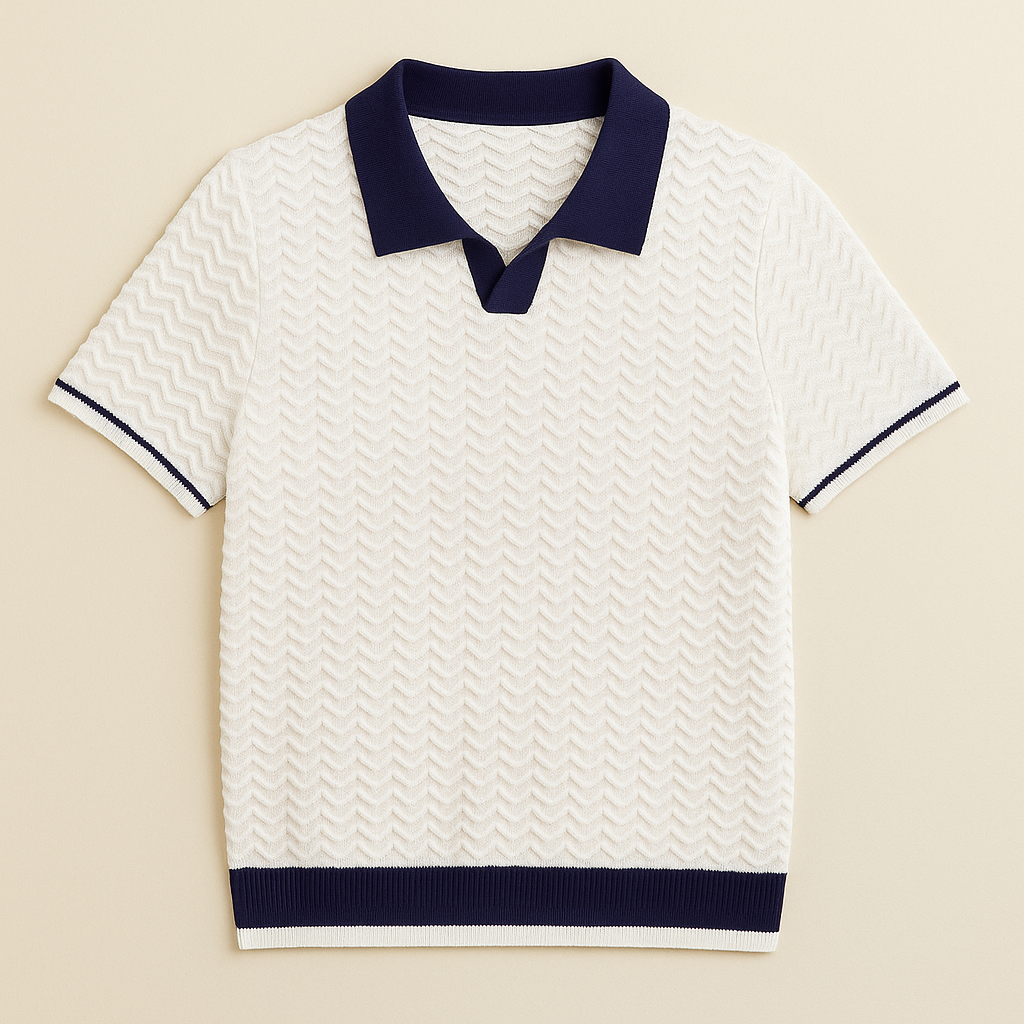 Dion™ | Elegant Textured Polo Shirt