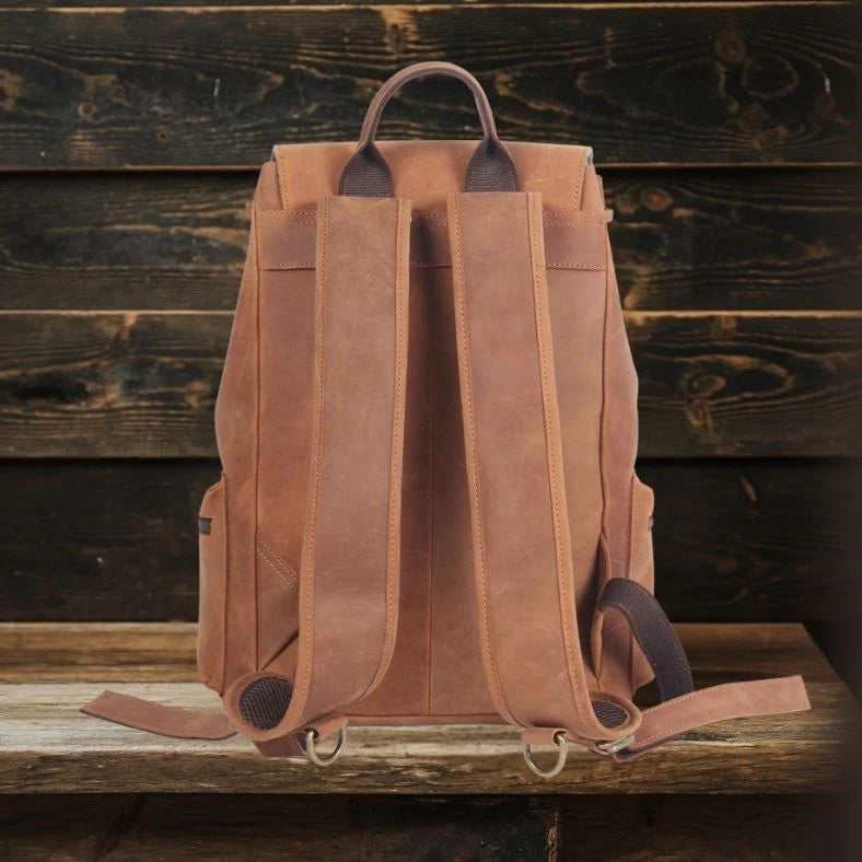 Leather Drawstring Backpack | FLAM