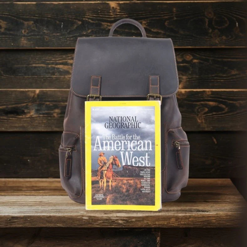 Leather Drawstring Backpack | FLAM