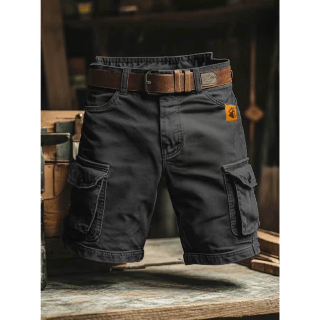 Retro multifunctional cargo shorts