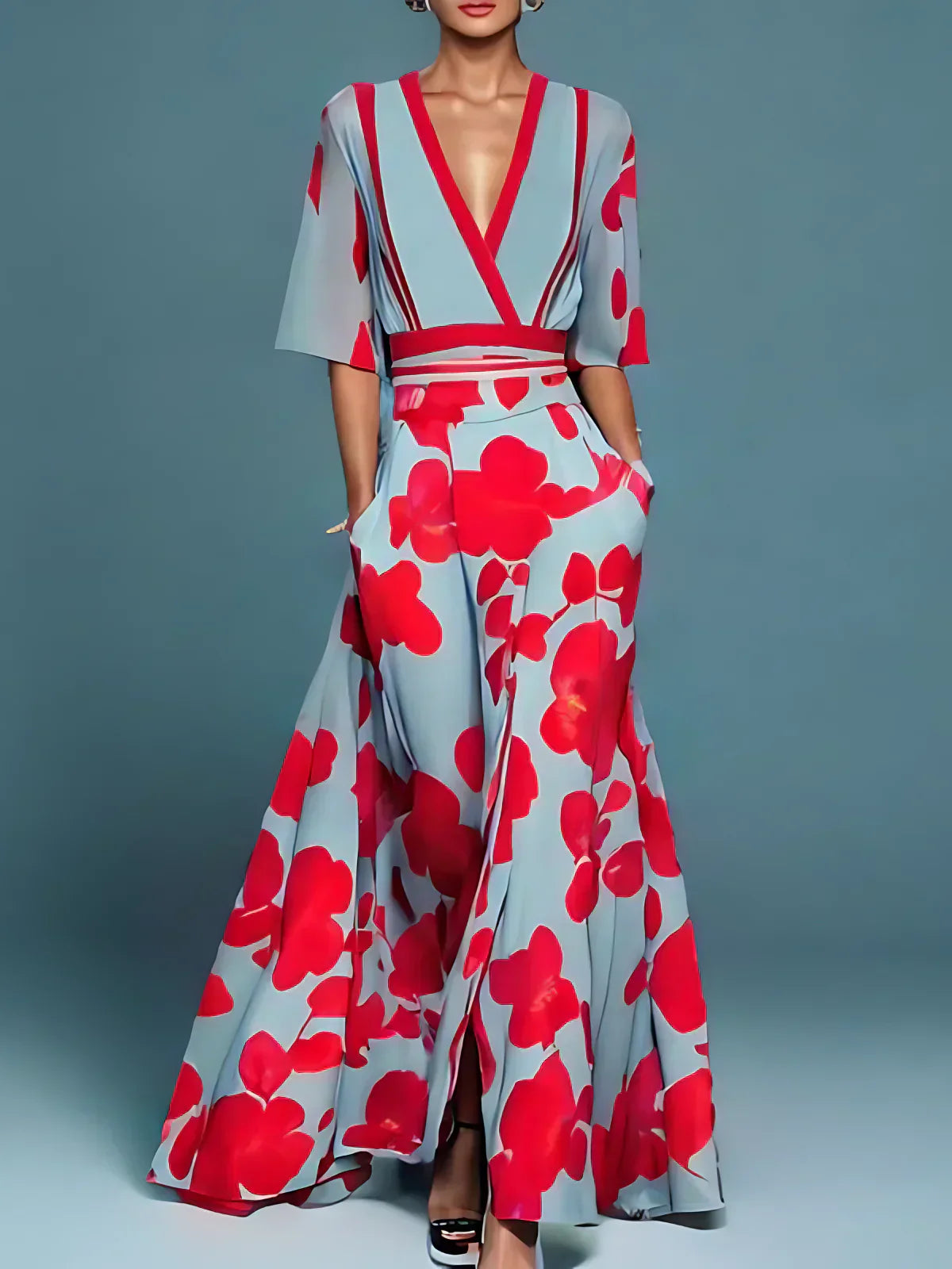 Trisha™ | Elegant Luxe Midi Dress