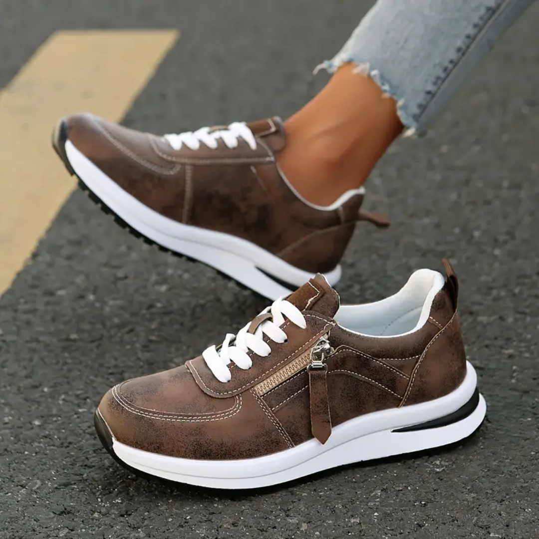 Mila™ | Elegant Comfort Zip Sneakers