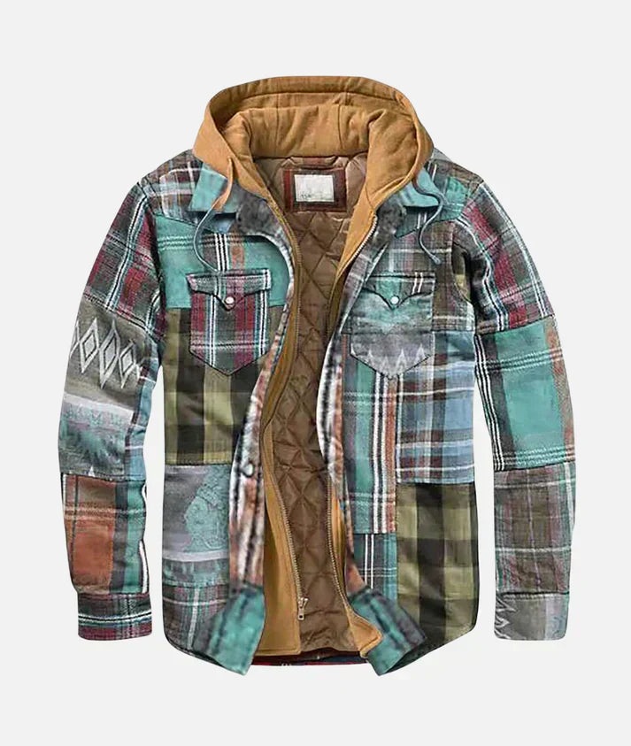 Alain™ – Plaid Patchwork Jacket