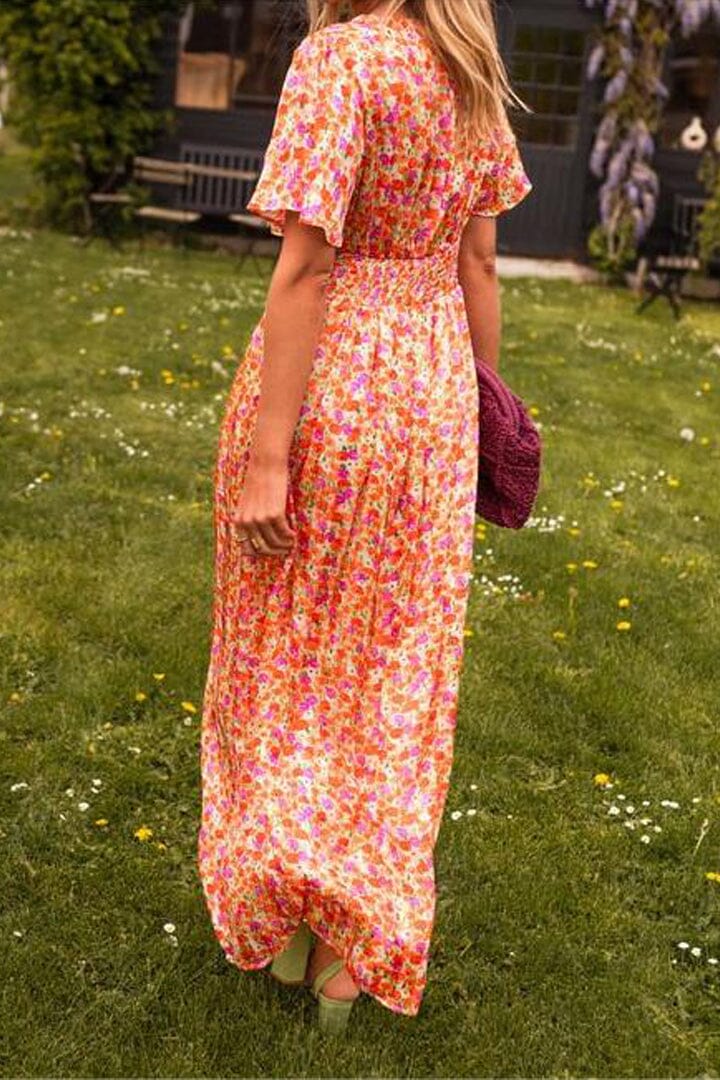 Jolly™ | Elegant V‑Neck Maxi Dress