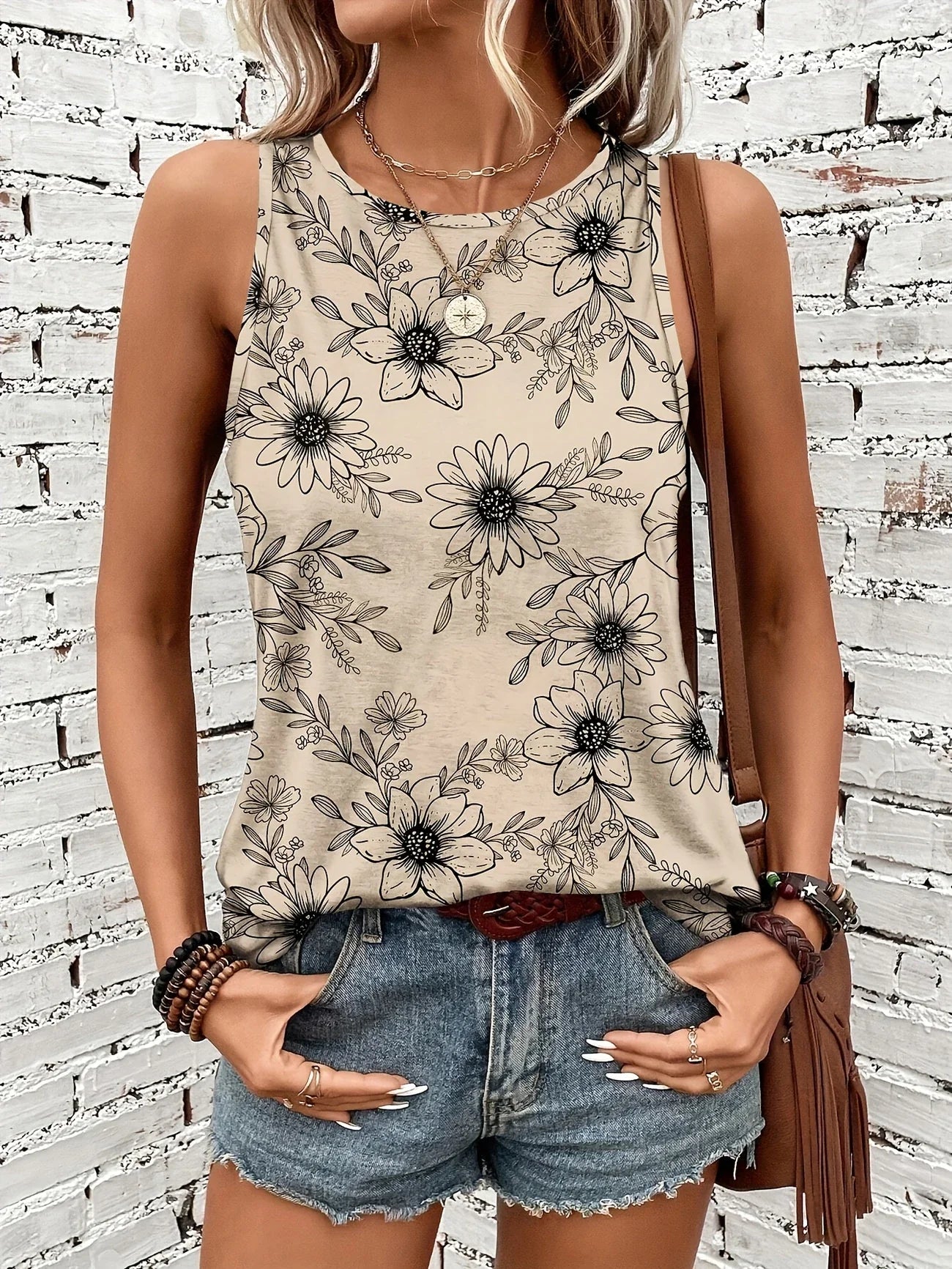 Helen™ | Breezy Floral Sleeveless Top