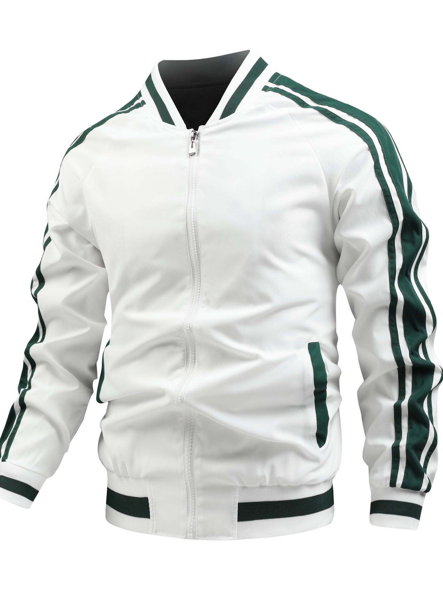 Thoren™ – Striped Zip-Up Sports Jacket