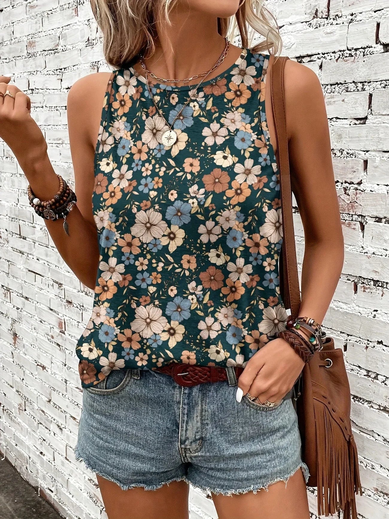 Helen™ | Breezy Floral Sleeveless Top