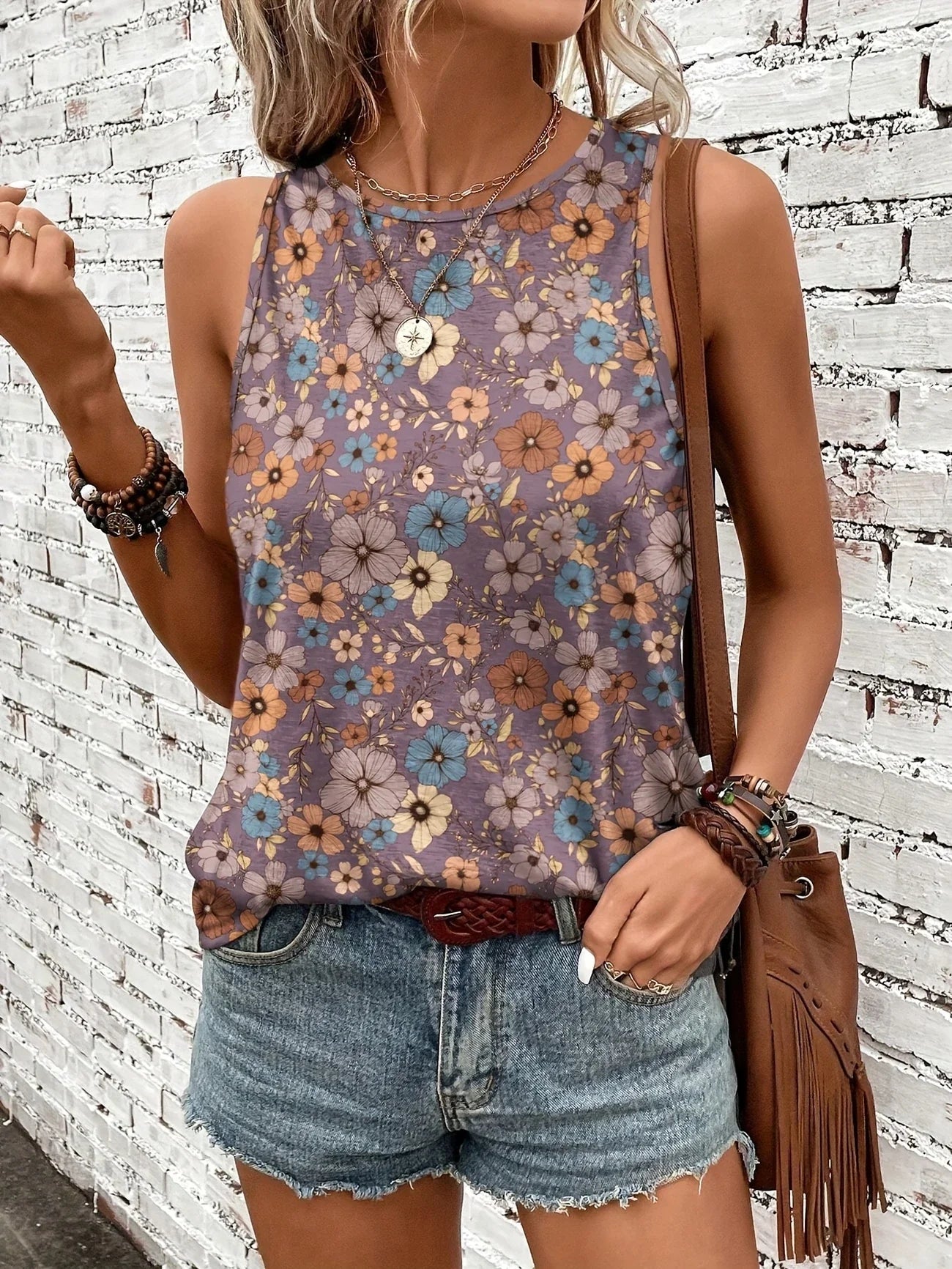 Helen™ | Breezy Floral Sleeveless Top