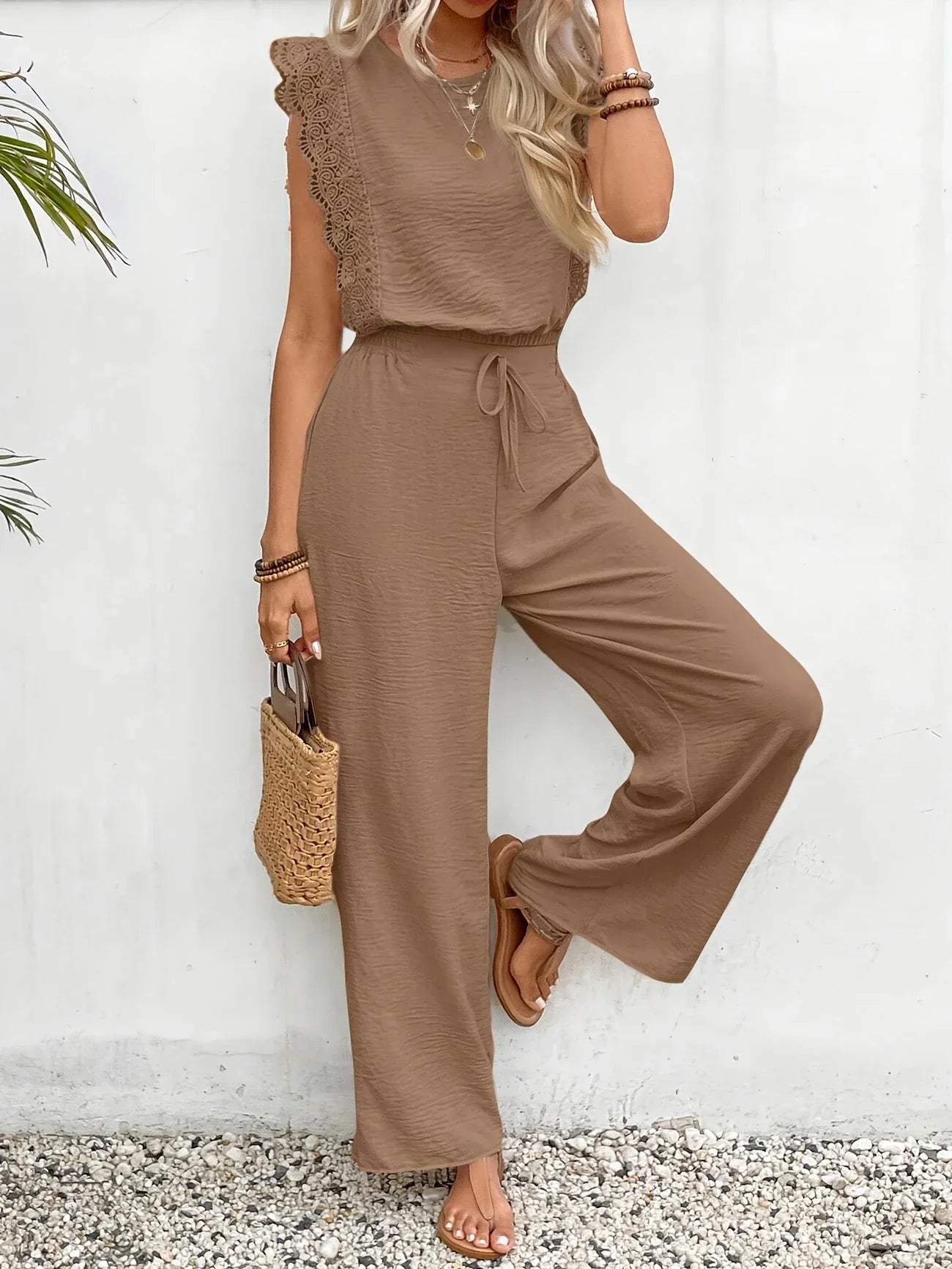 Evelyn™ | Chic Lace-Trimmed Lounge Set