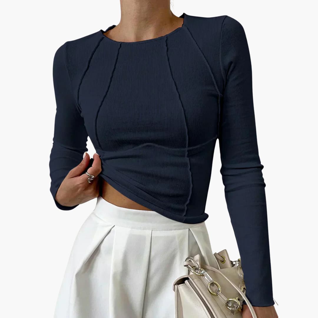 Janice™ | Chic Structured Puff-Sleeve Blouse