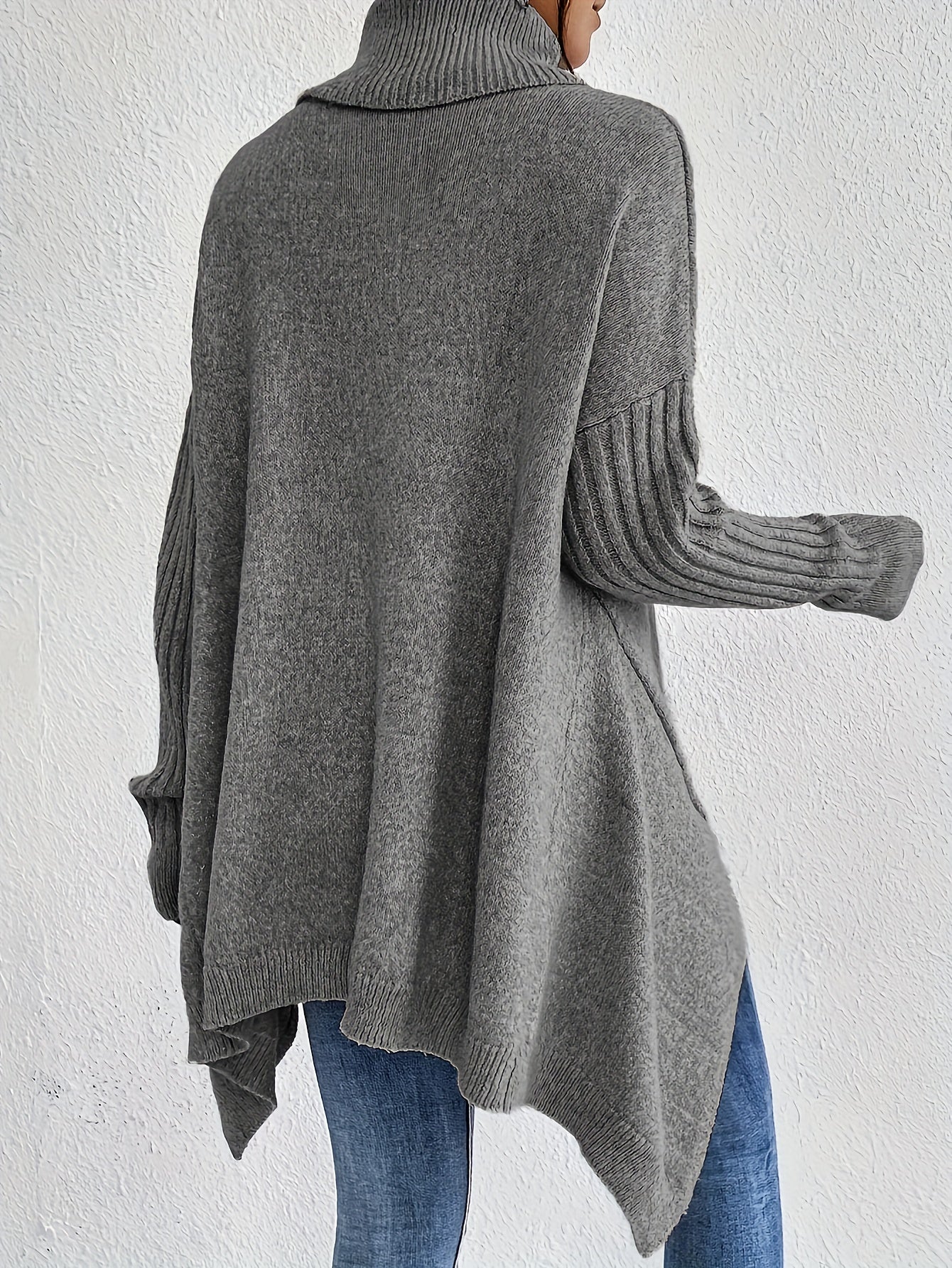Tahlia - Casual Asymmetrical Hem Hooded T-Shirt