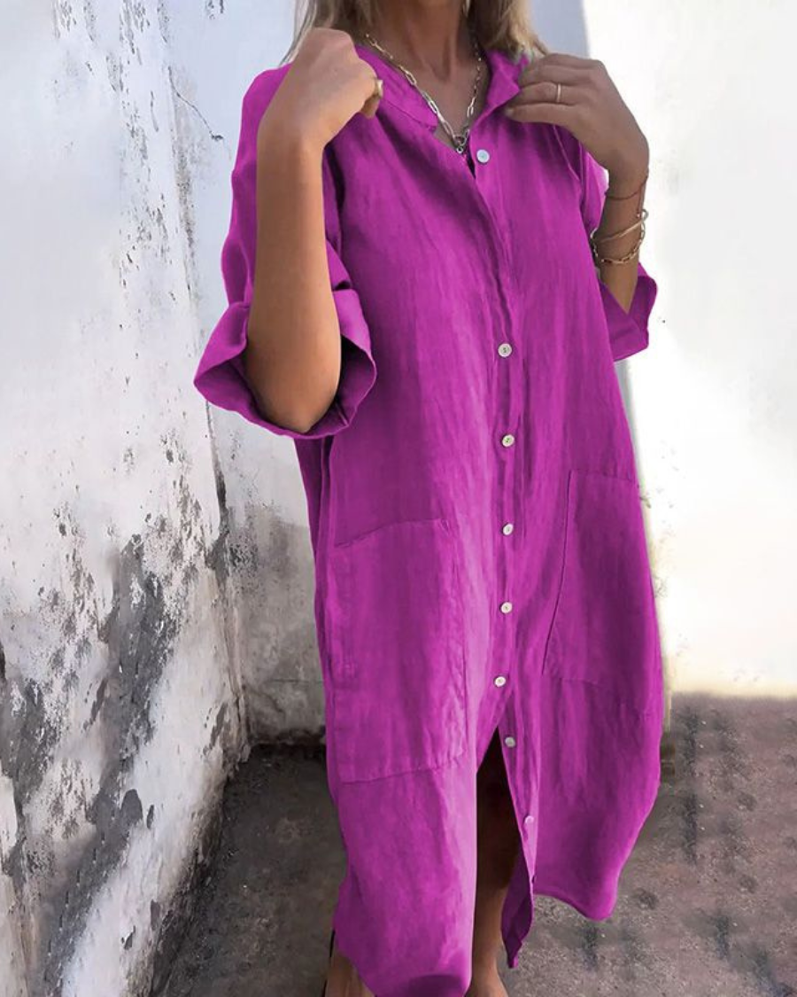 Jane™ | Minimalist Luxe Shirt Dress