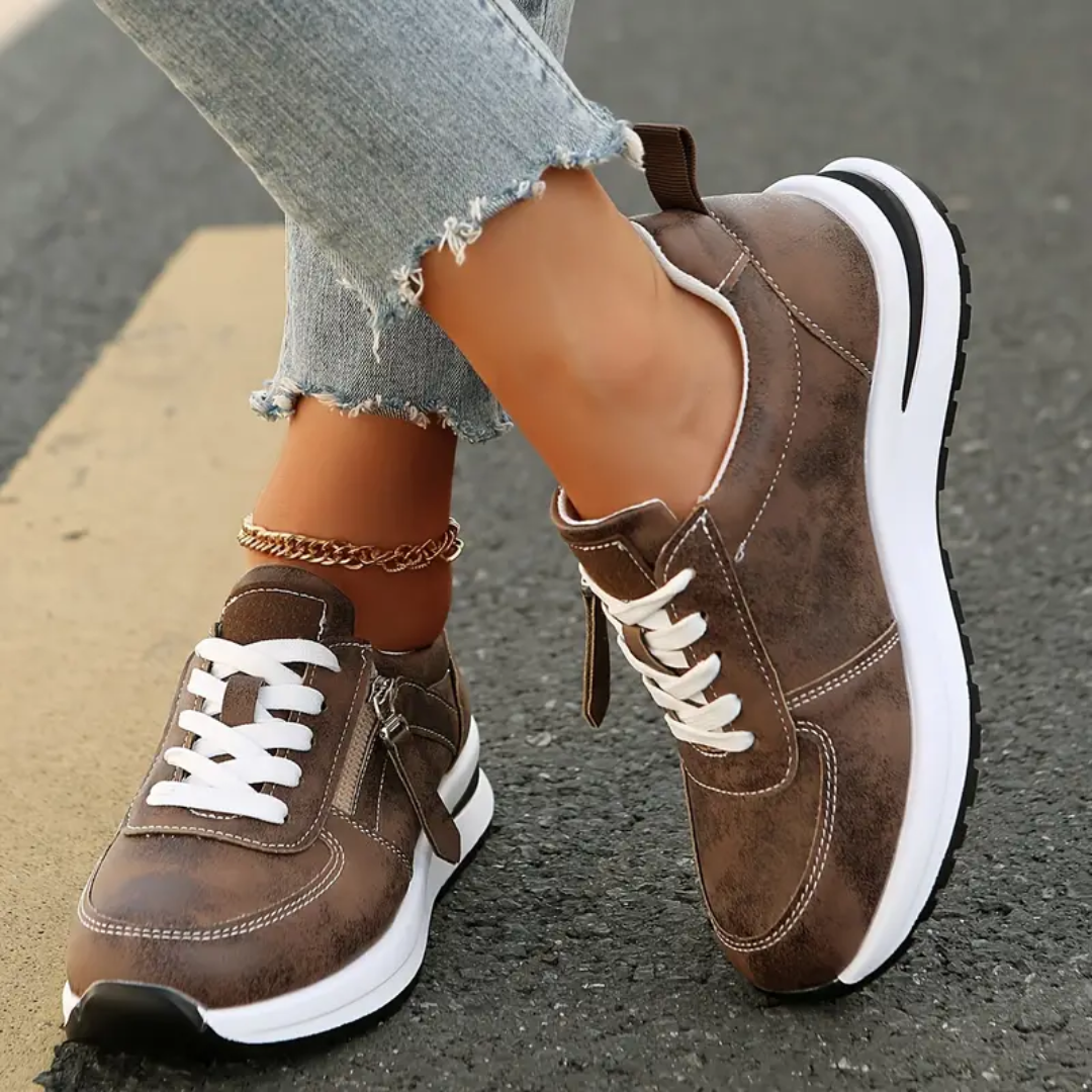 Mila™ | Elegant Comfort Zip Sneakers