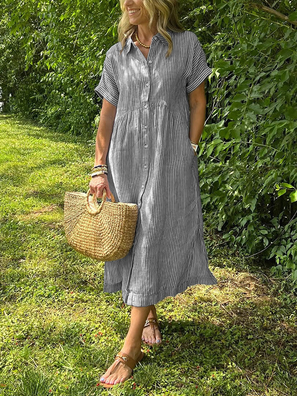 Sara™ | Relaxed Striped Dress