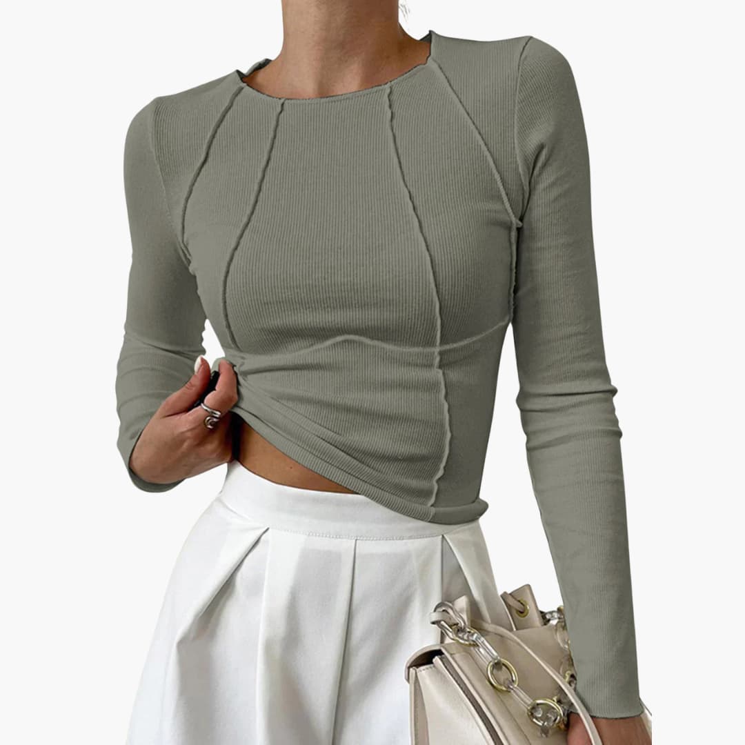 Janice™ | Chic Structured Puff-Sleeve Blouse