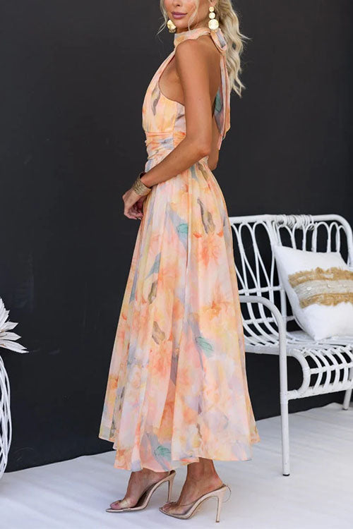 Elise™ | Elegant Backless Maxi Dress