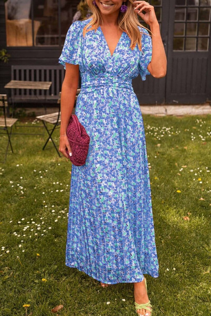 Jolly™ | Elegant V‑Neck Maxi Dress