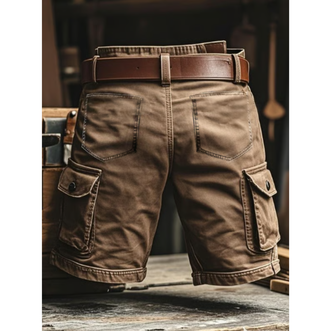 Retro multifunctional cargo shorts