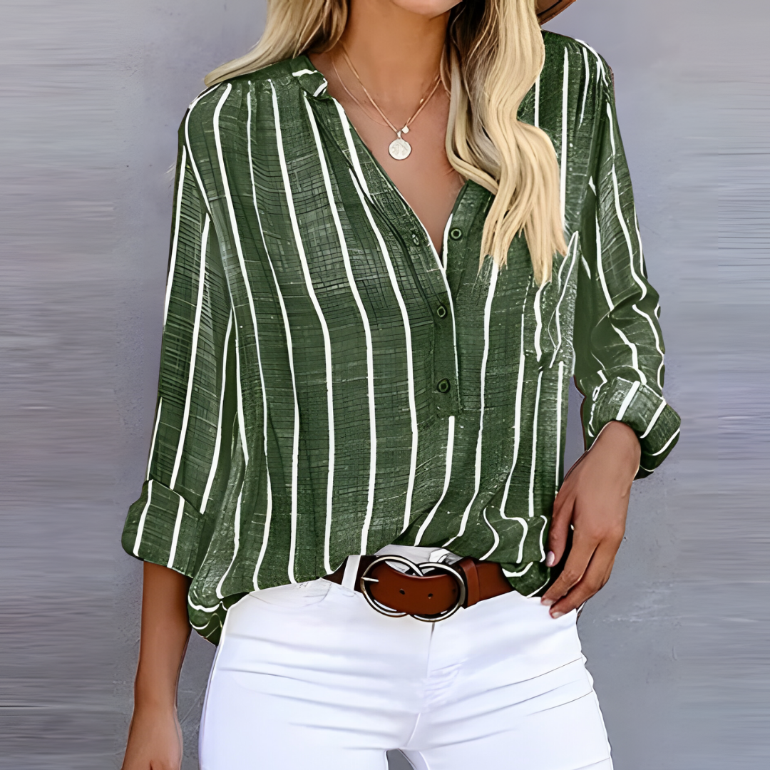 Bea™ | Classy Stripe Longsleeve Shirt