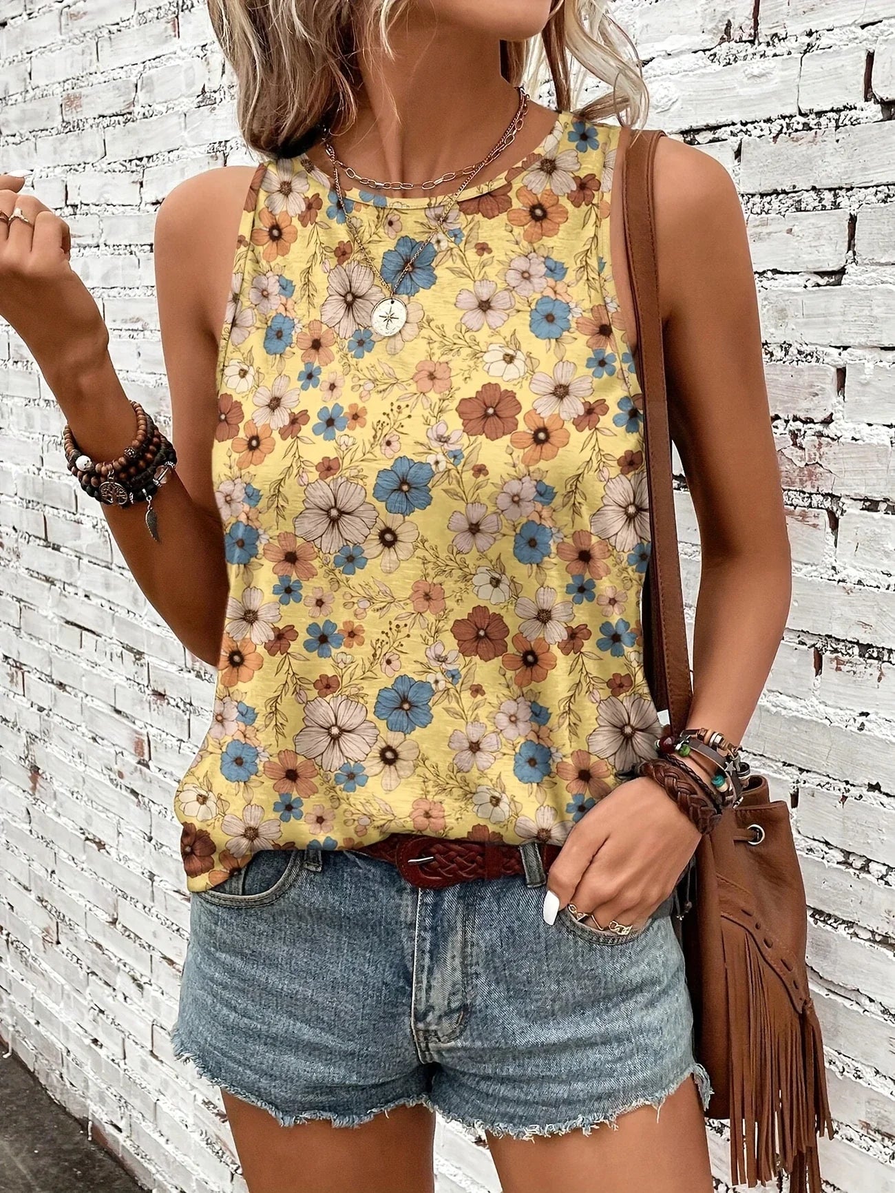 Helen™ | Breezy Floral Sleeveless Top