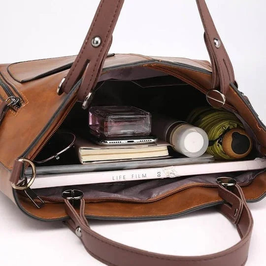 Elaine™ | Elegant Everyday Leather Shoulder Bag
