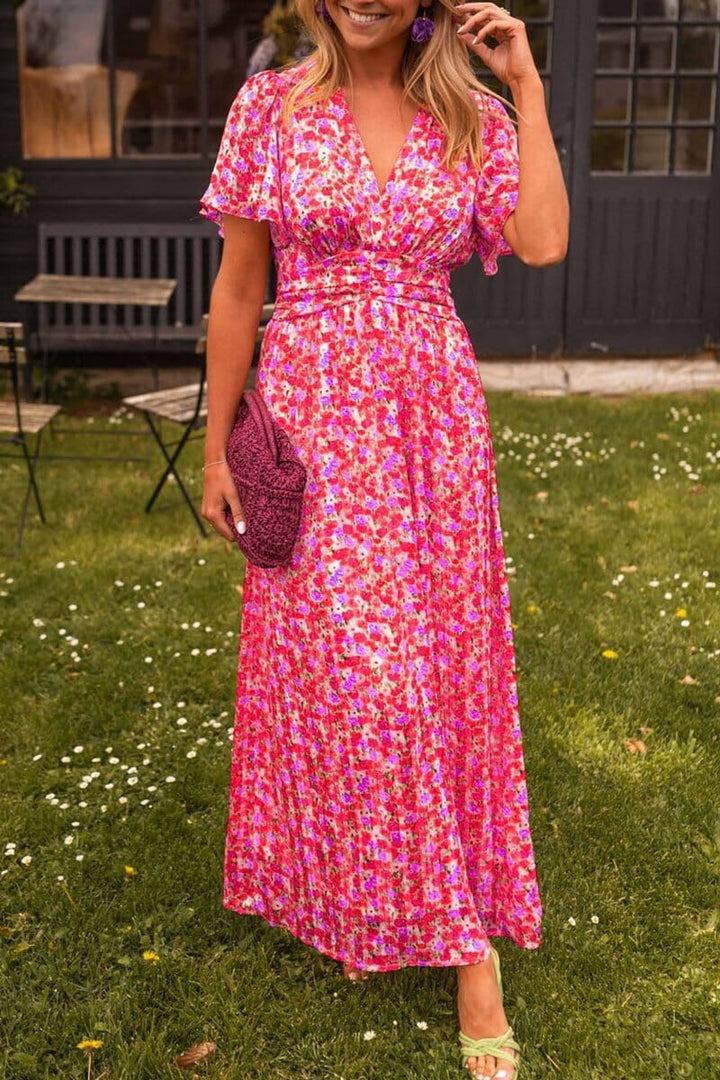 Jolly™ | Elegant V‑Neck Maxi Dress