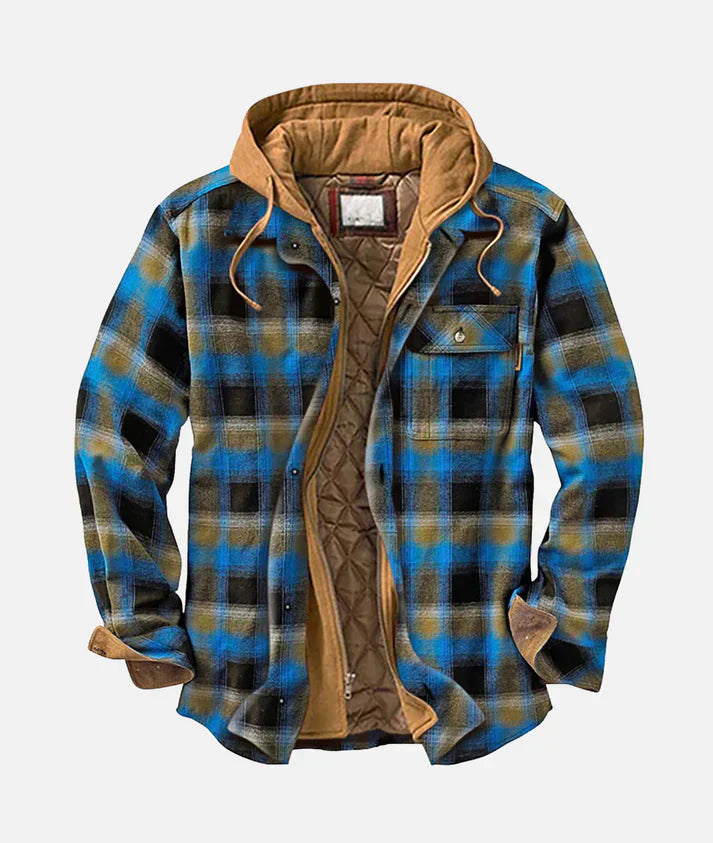 Alain™ – Plaid Patchwork Jacket