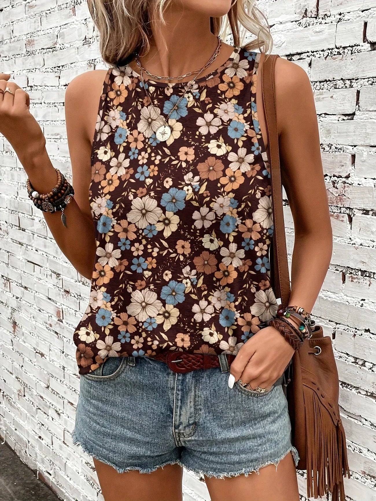 Helen™ | Breezy Floral Sleeveless Top