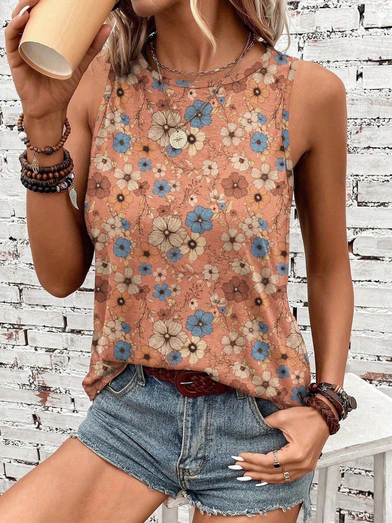 Helen™ | Breezy Floral Sleeveless Top