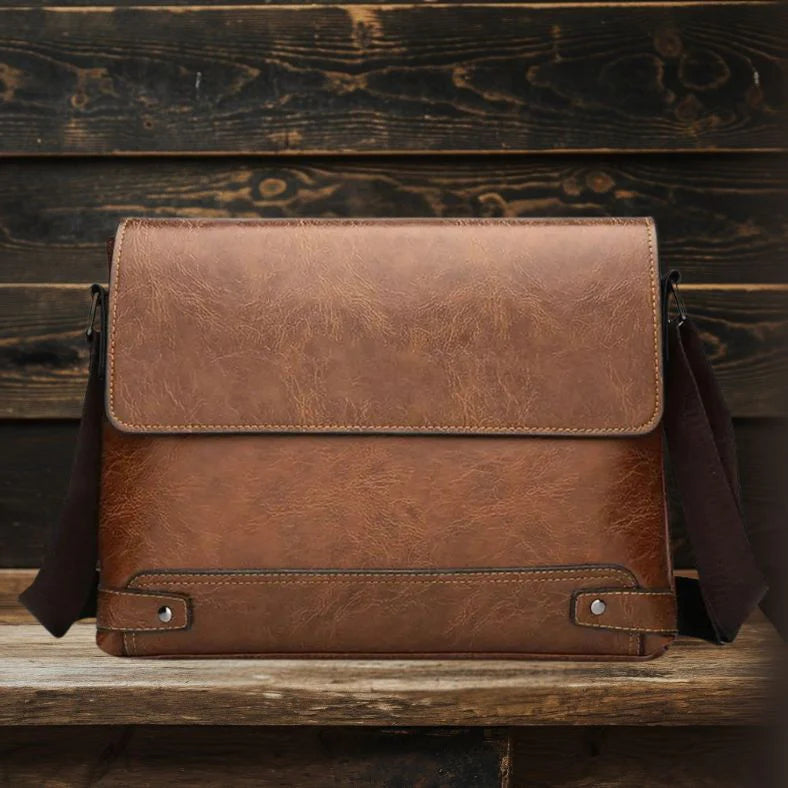 Bradford | All-in-One Men's Leather Shoulder Bag - Business Men