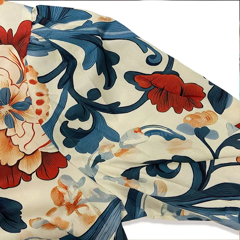 Sandy™ | Elegant Vintage Floral Blouse