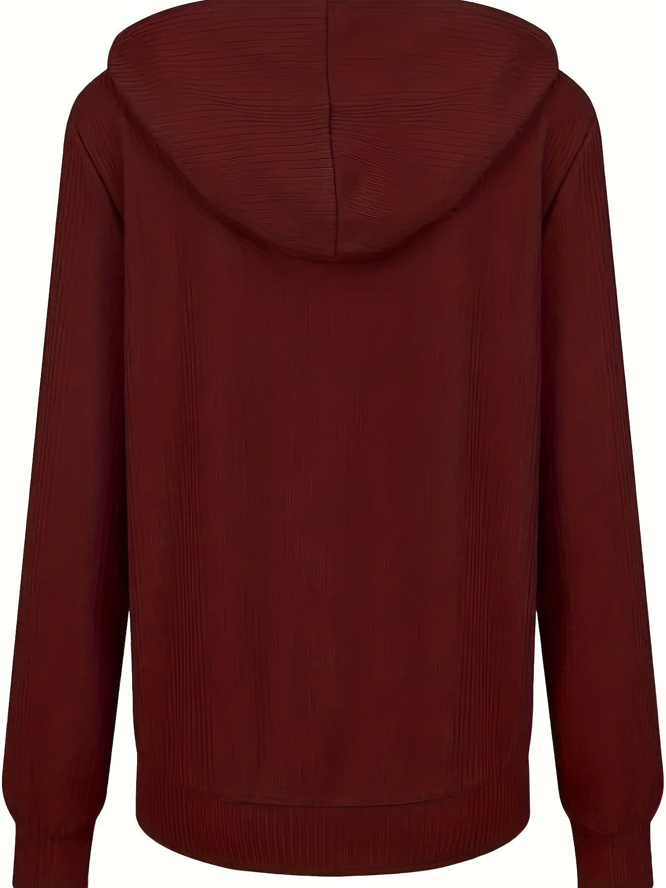 Moira - Long Sleeve Zip Up Drawstring Hoodies