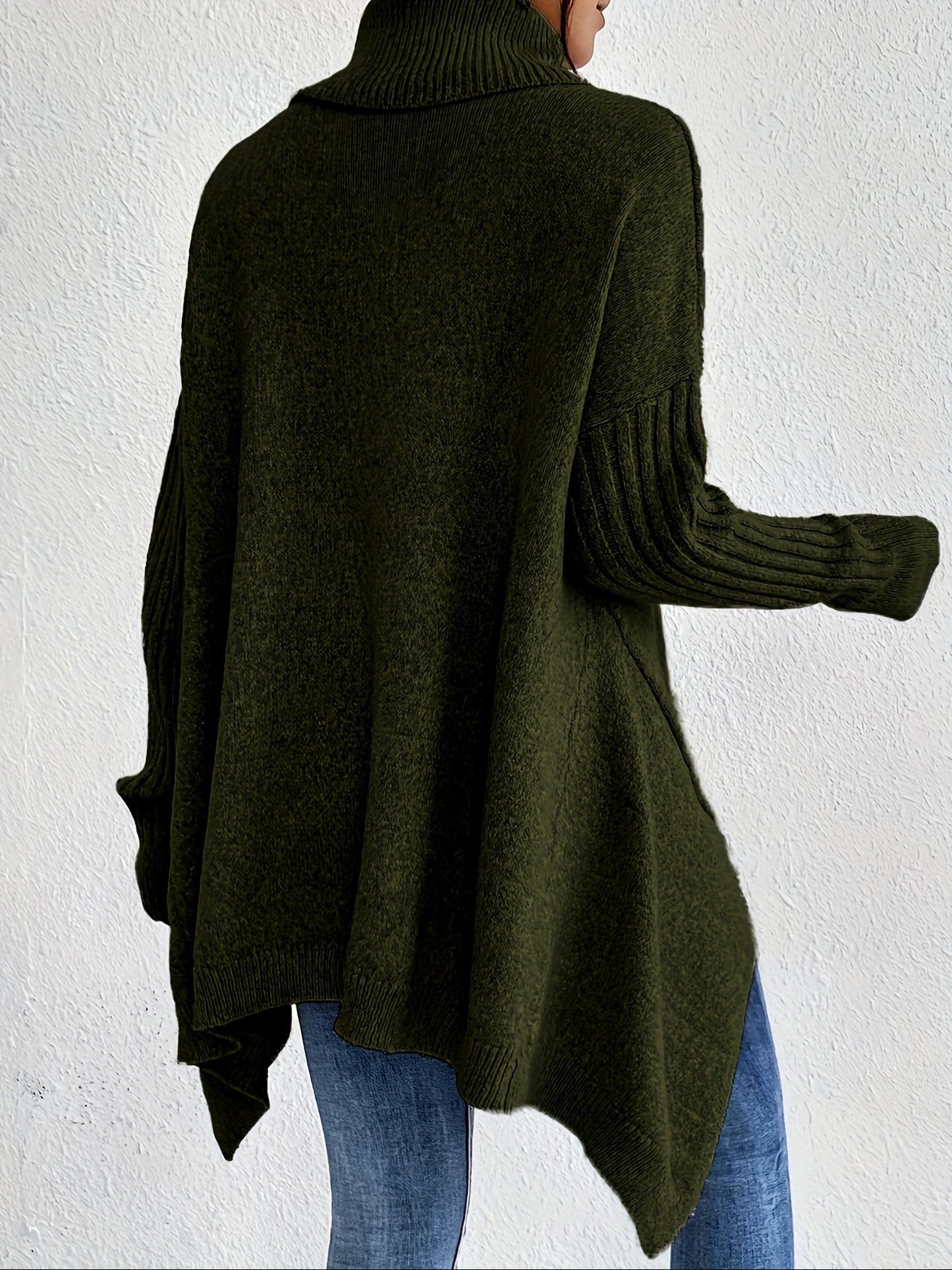 Tahlia - Casual Asymmetrical Hem Hooded T-Shirt