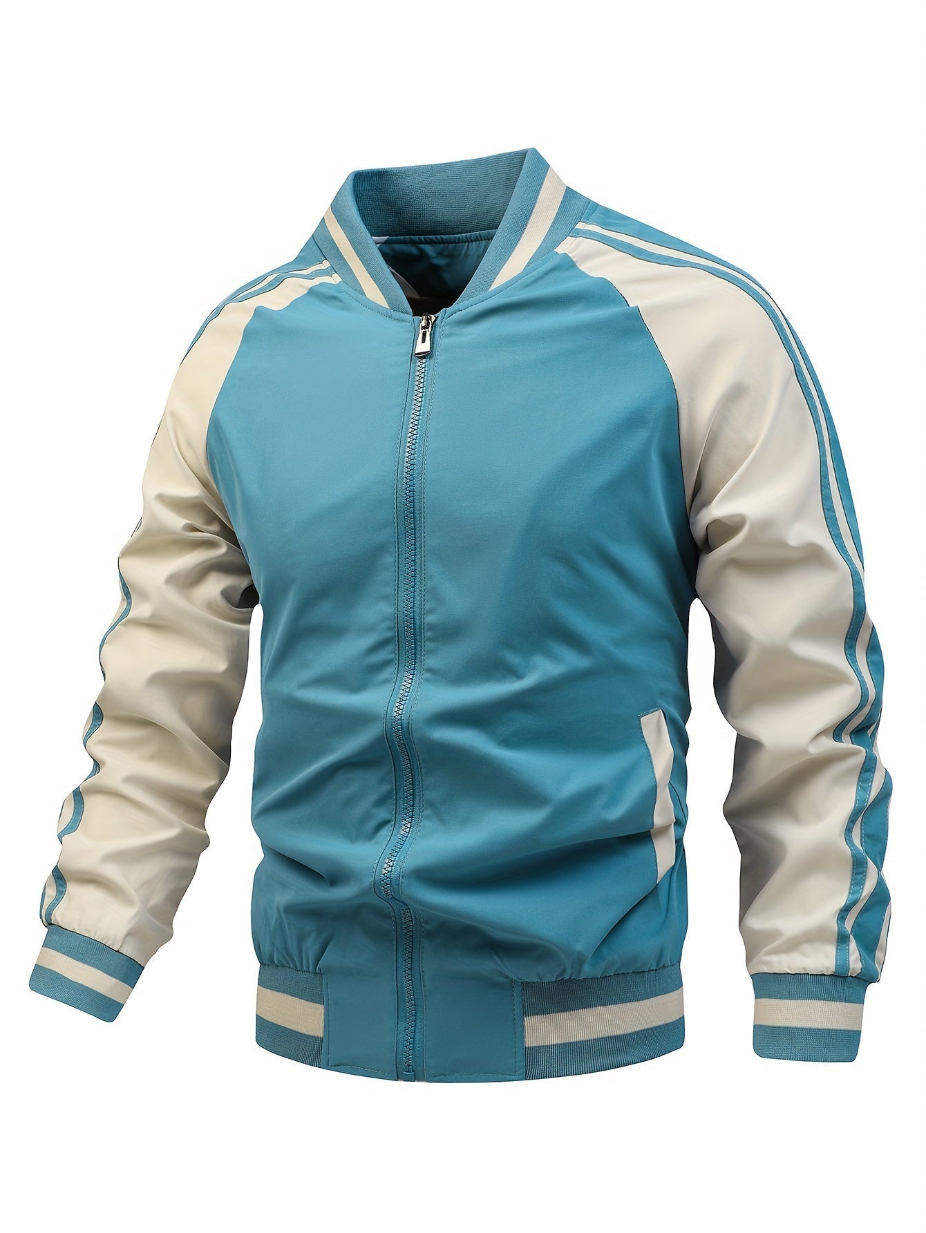 Thoren™ – Striped Zip-Up Sports Jacket