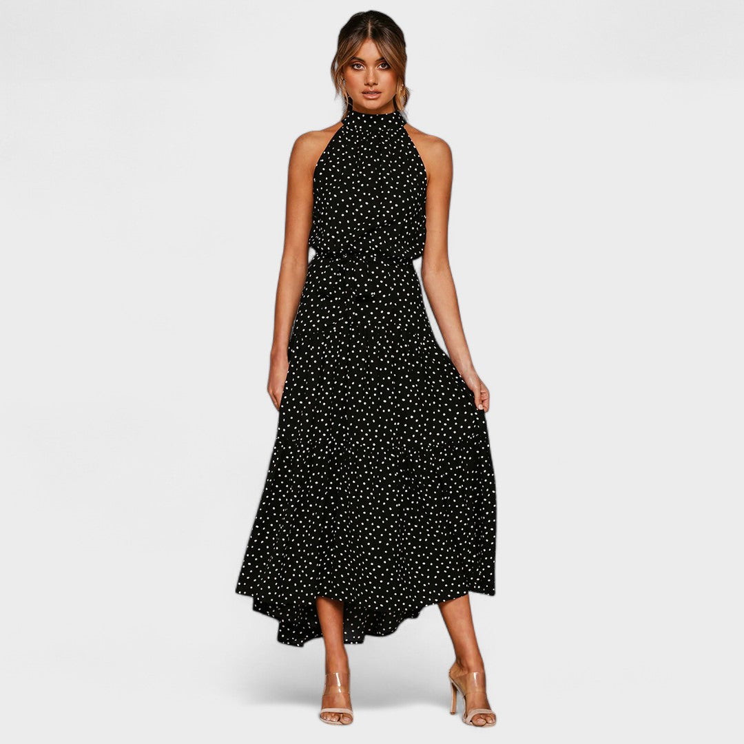 Elora™ | Modern Polka Dot Long Dress