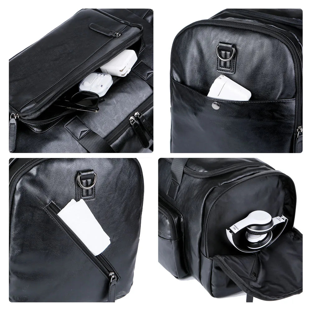 Archer | Men's Vegan Leather Travel Bag